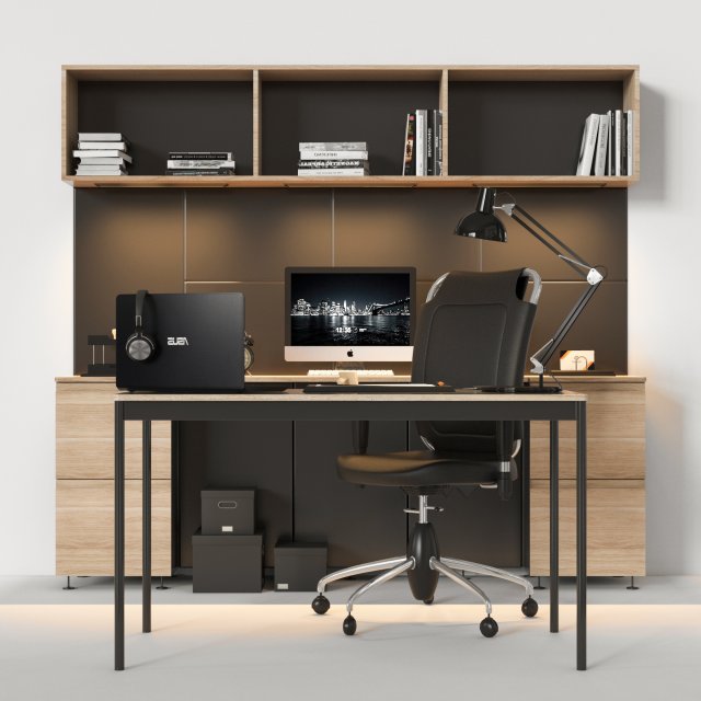 office furniture 02 3D-Modell .c4d .max .obj .3ds .fbx .stl .blend 