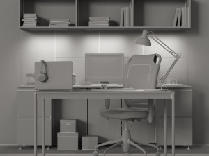 office furniture 02 3D-Modell