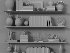decorative set 01 3D 모델