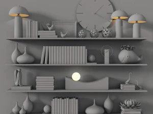 decorative set 02 3D Model