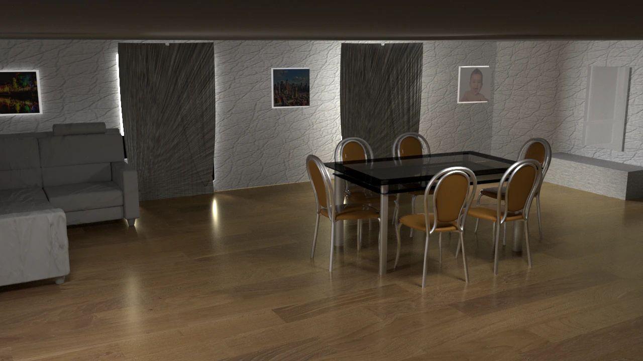living room 3D Model .c4d .max .obj .3ds .fbx .stl .blend