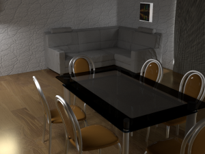 living room 3D Modell