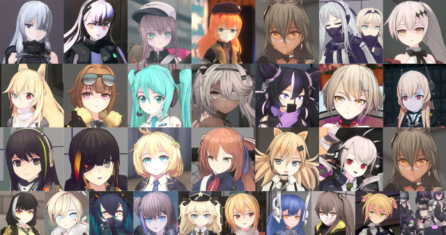 All Girls Frontline T Dolls And Units 3D Character Packs 3D 모델 .c4d .max .obj .3ds .fbx .stl .blend 