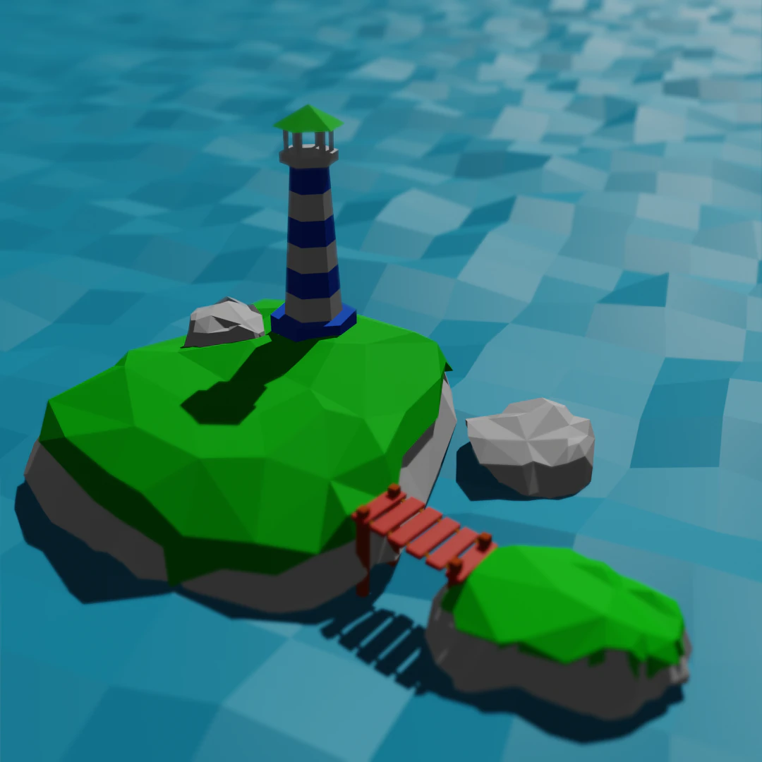 isle 3D Model .c4d .max .obj .3ds .fbx .stl .blend 