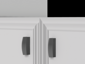 kitchen sink and kitchen shelf 2 separate units 3D मॉडल