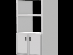 kitchen sink and kitchen shelf 2 separate units 3D मॉडल