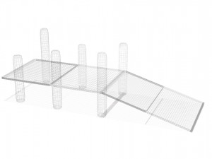 simple dock with textures Modelo 3D