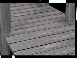simple dock with textures Modelo 3D