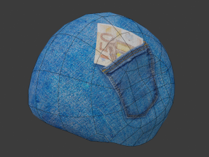 low poly snail shell 3D Model