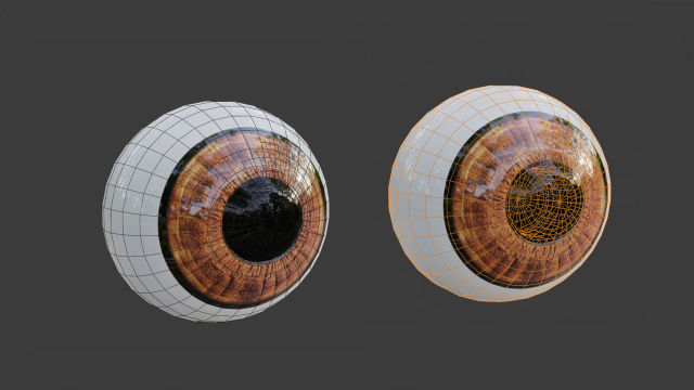eye 3d low poly model Model 3D .c4d .max .obj .3ds .fbx .stl .blend 