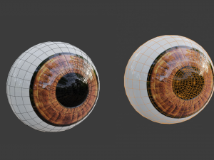 eye 3d low poly model Modèle 3D