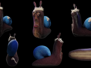 snail 3d character low poly model Modèle 3D