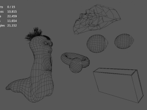 snail low poly Modelo 3D