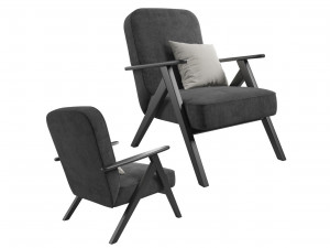 jysk sadderup armchair Modello 3D