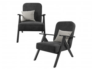 jysk sadderup armchair Modello 3D