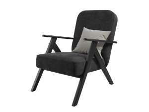 jysk sadderup armchair Modello 3D
