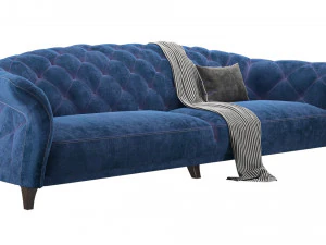 sof&aacute; chesterfield danetti 3 lugares Modelo 3D