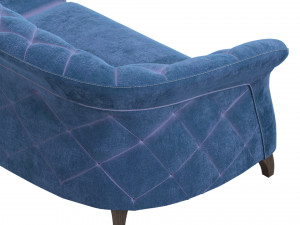 danetti chesterfield sofa 3 seater 3D Model