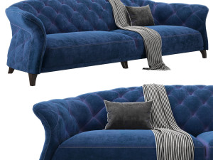 danetti chesterfield sofa 3 seater 3D Model