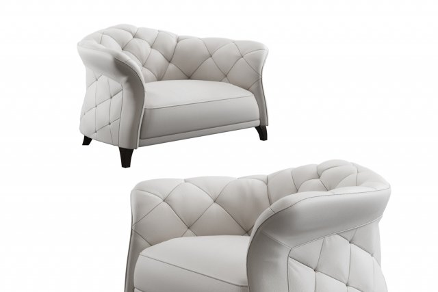 danetti leather armchair Model 3D .c4d .max .obj .3ds .fbx .stl .blend 