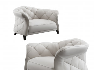 danetti leather armchair 3D Model