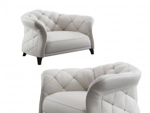 poltrona de couro danetti Modelo 3D