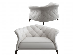 danetti leather armchair Model 3D