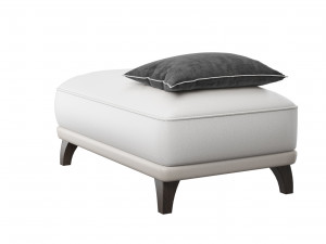 danetti leather ottoman Model 3D