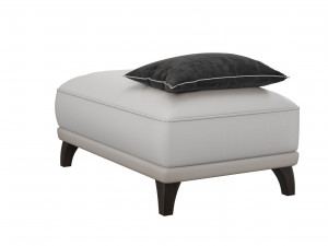 danetti leather ottoman Model 3D