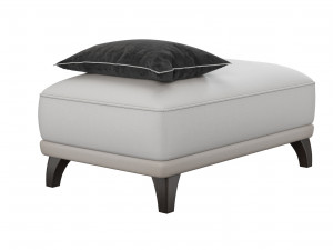 danetti leather ottoman Model 3D