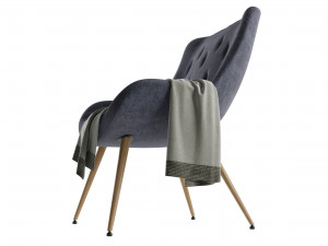 jysk labling armchair 3Dモデル