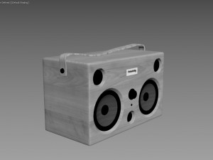 stereo system audio box 3D 모델
