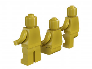 lego mans 3D 모델
