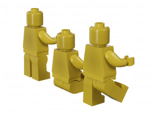 lego mans 3D 모델