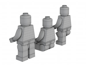 lego mans 3D 모델