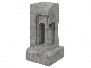 建筑雕塑混凝土 3D 模型