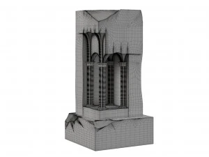architectural sculpture concrete 3D Model