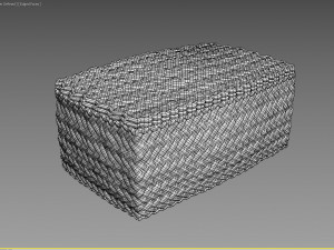 wicker basket Model 3D