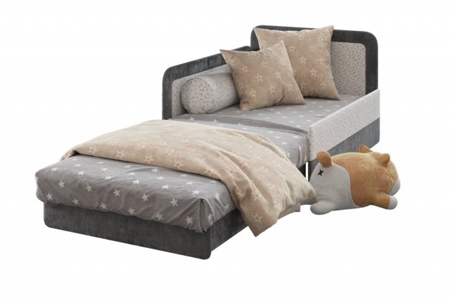 children open bed sofa and shiba toy Modelo 3D .c4d .max .obj .3ds .fbx .stl .blend 