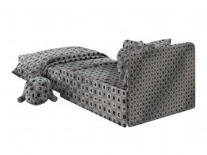 children open bed sofa and shiba toy Modelo 3D