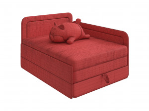 children bed sofa and shiba toy 3D मॉडल