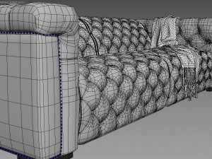 hooker furniture sofa 3D 模型