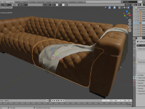 hooker furniture sofa 3D 模型