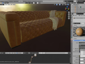 hooker furniture sofa 3D 模型