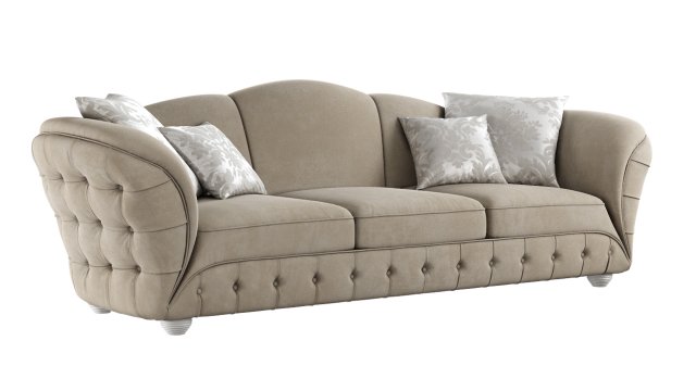 sofa gold confort scarlett 3D Model .c4d .max .obj .3ds .fbx .stl .blend 