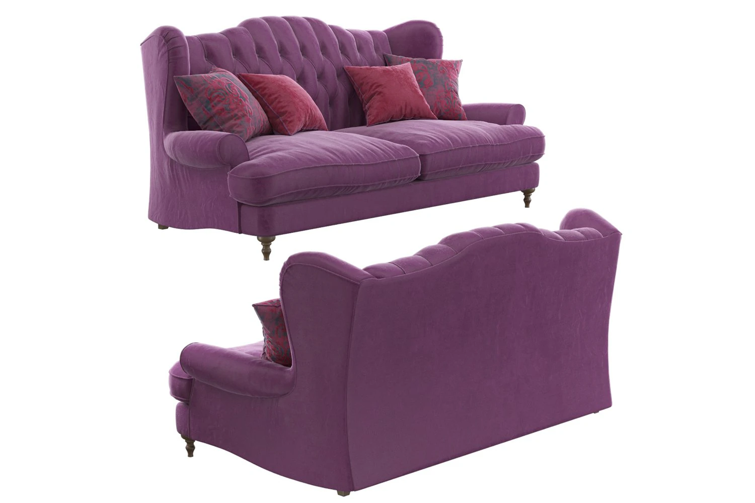 4 seater sofa sofology 3D Model .c4d .max .obj .3ds .fbx .stl .blend 