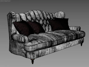 4 seater sofa sofology 3D Model