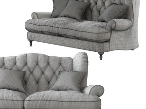 2 seater sofa sofology 3D Model