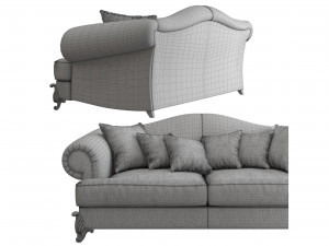 sofa kalo c9 seven sedie Modello 3D