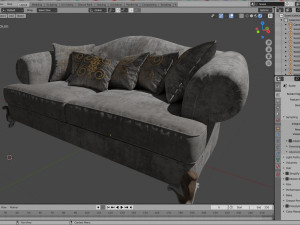 sofa kalo c9 seven sedie Modello 3D